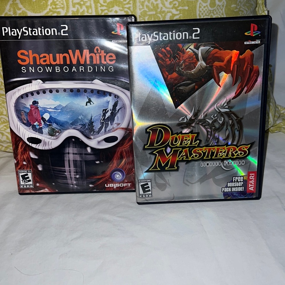 PLAYSTATION 2 GAMES- SHAUN WHITE SNOWBOARDING & DUEL MASTERS LIMITED EDI…